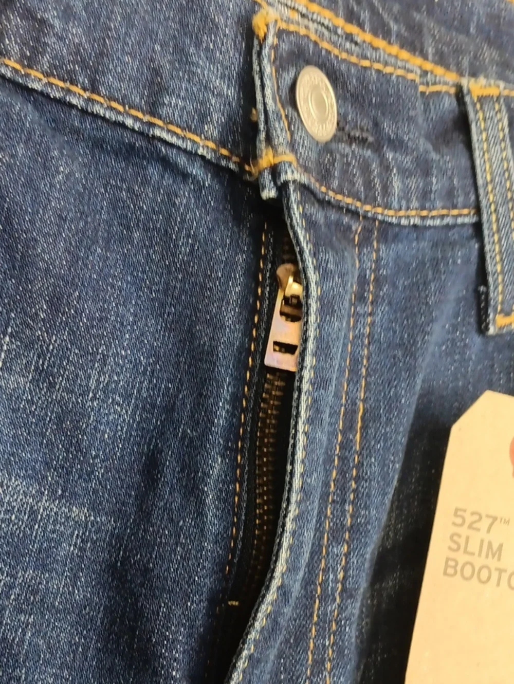 Levi's Men's 527 Slim 5 Pocket Bootcut Dark Wash Jeans Sz 36 × 32